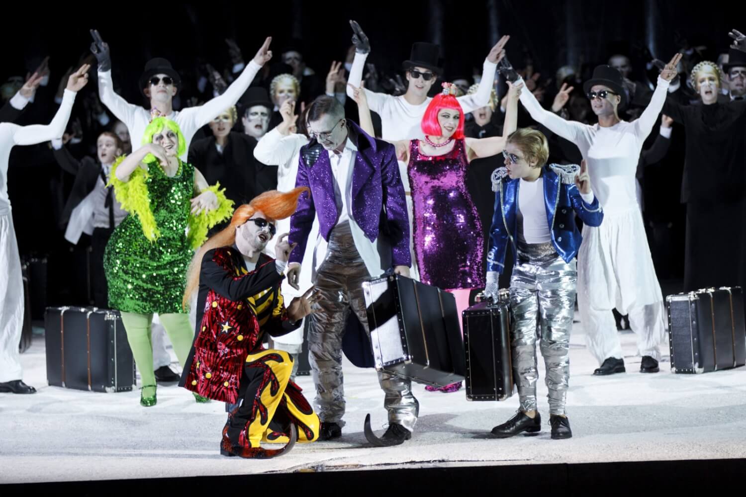 Probenfoto aus Christine Mielitz' Inszenierung von Lera Auerbachs neuer Oper „Gogol“ am Theater an der Wien.