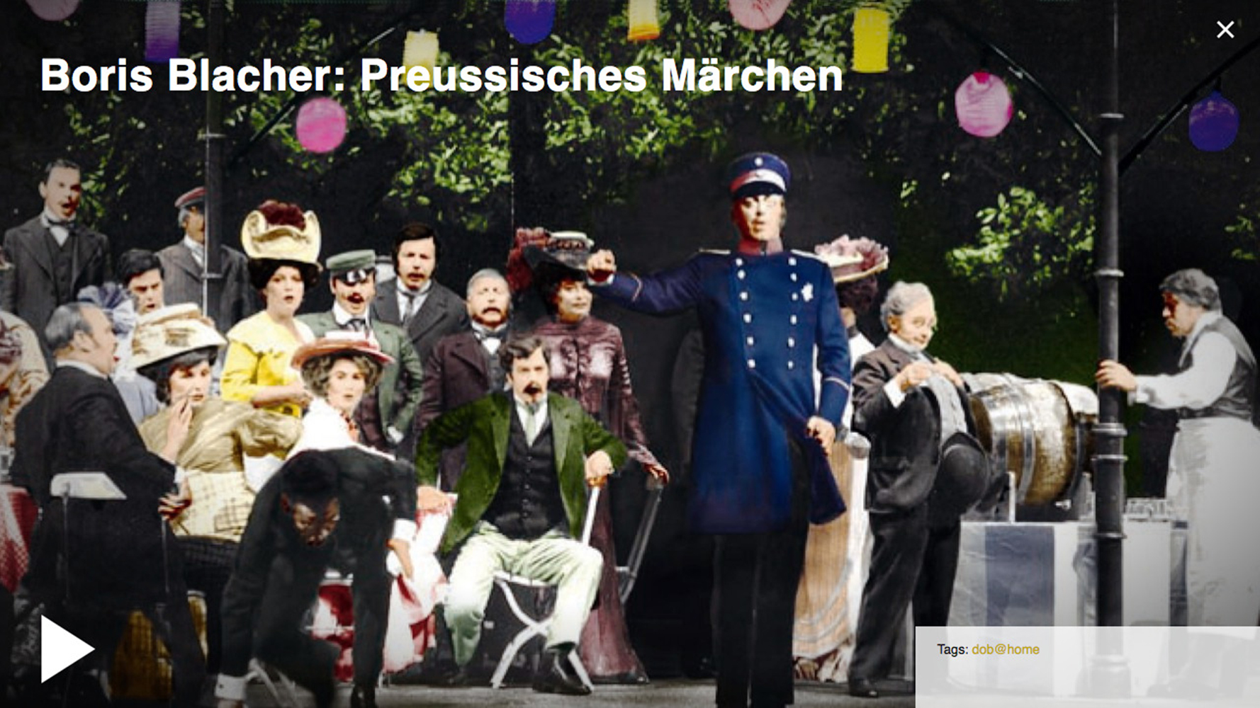 Screenshot von der Homepage der Deutschen Oper Berlin