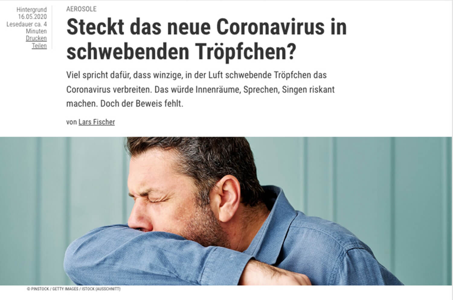 Screenshot der Seite www.spectrum.de