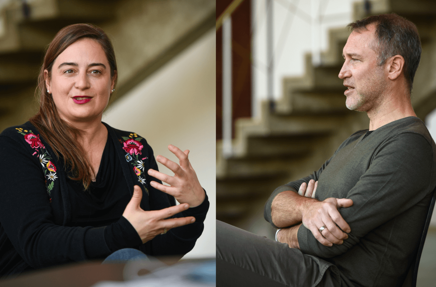 Kerstin Grübmeyer und Christian Holtzhauer vom Nationaltheater Mannheim im Gespräch 