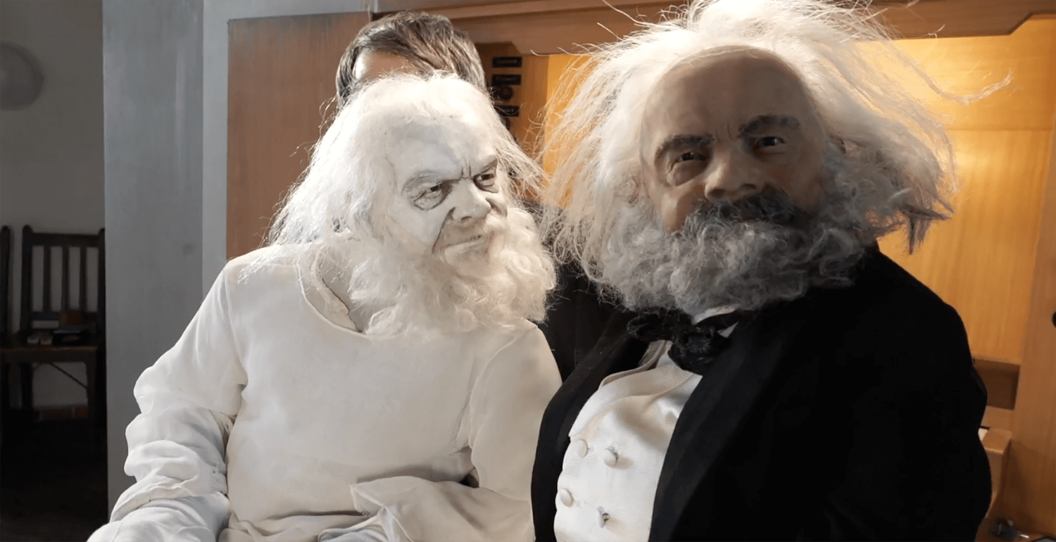 Gott trifft Karl Marx, initiiert von Suse Wächter für das Brecht Festival 2021