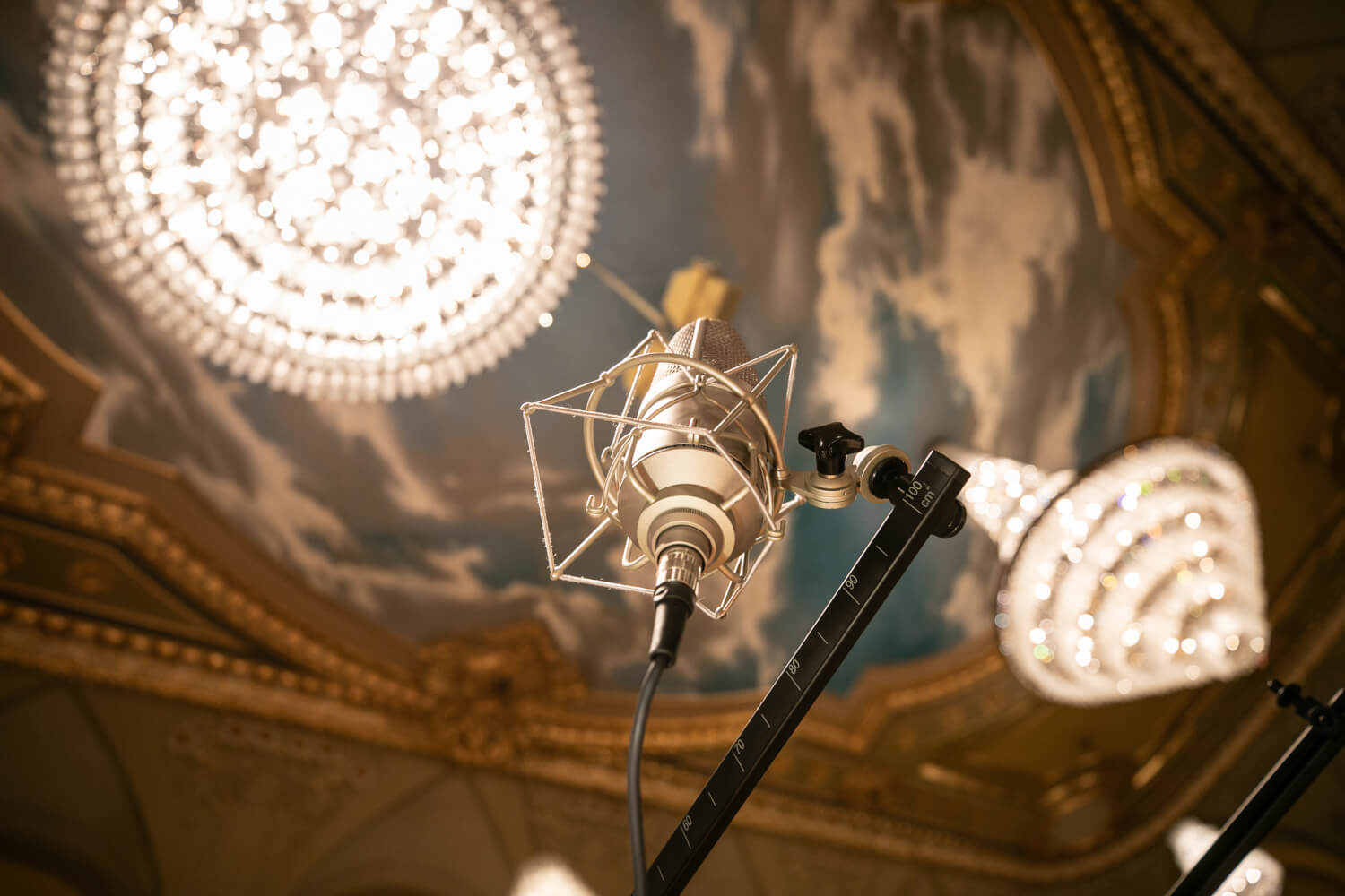 Vorbereitungen im Konzertsaal des Theaterhauses in Gera