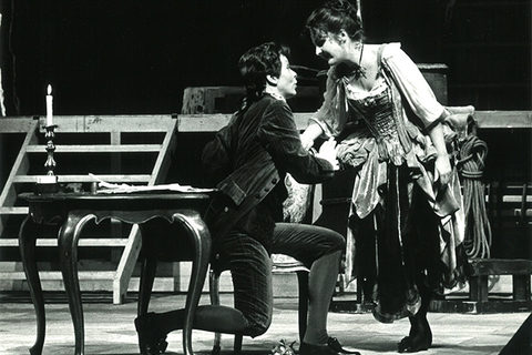 Edita Gruberová als Zerbinetta 1979 in einer Inszenierung von Otto Schenk an der Hamburgischen Staatsoper