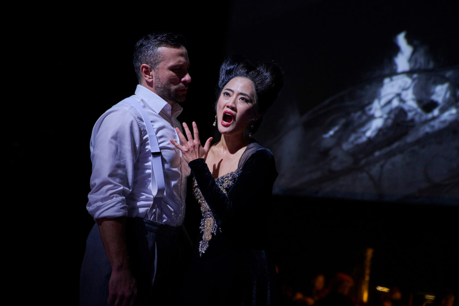 Anna Sohn (Brunhilda) und SergeY Romanovsky (Mérowig)