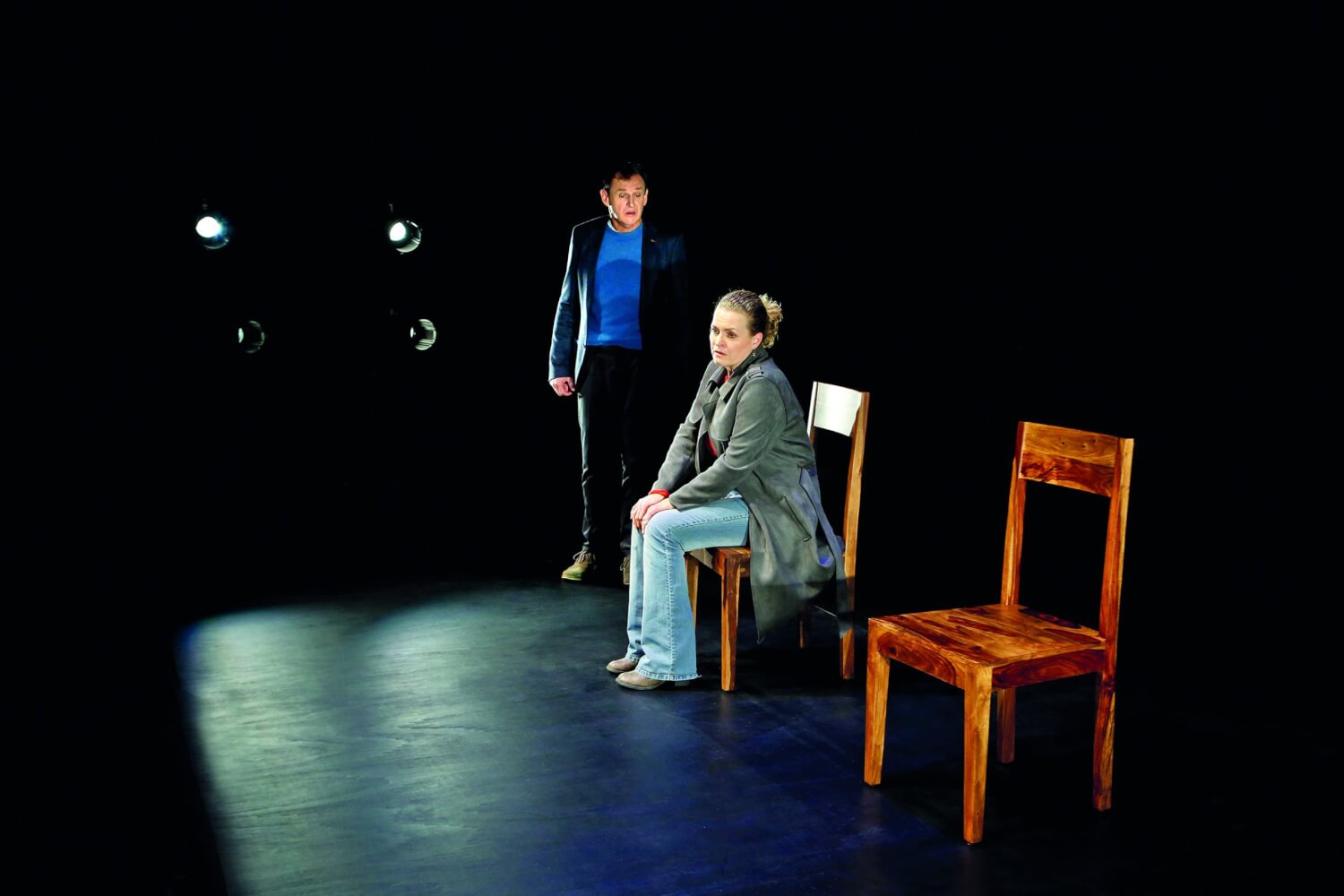 Barbara Wurster und Florian Walter in „Tiefer Grund“