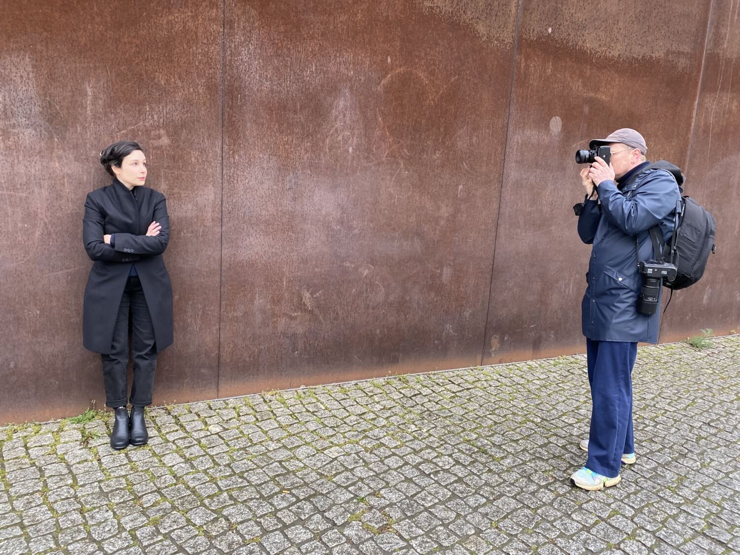 Mina Salehpour beim Fotoshooting mit Tobias Kruse von der Agentur Ostkreuz