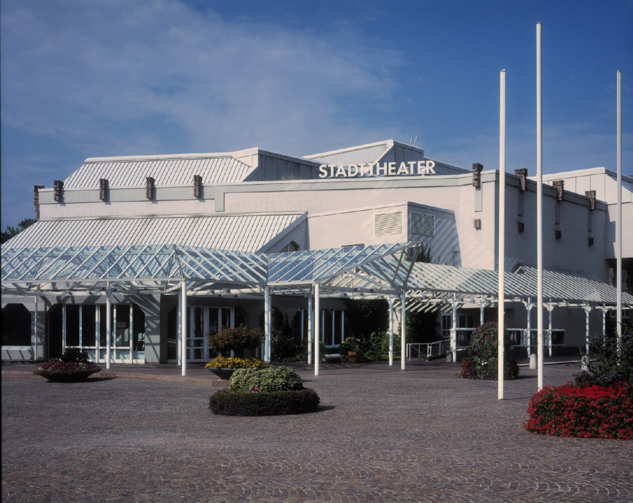 THPF_Aussenansicht Die Außenansicht des Stadttheaters in Pforzheim.