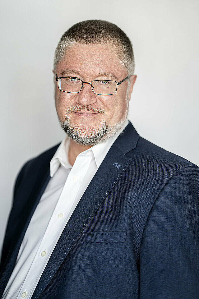 Man sieht Andreas Frane, Schauspieldirektor Theater Pforzheim