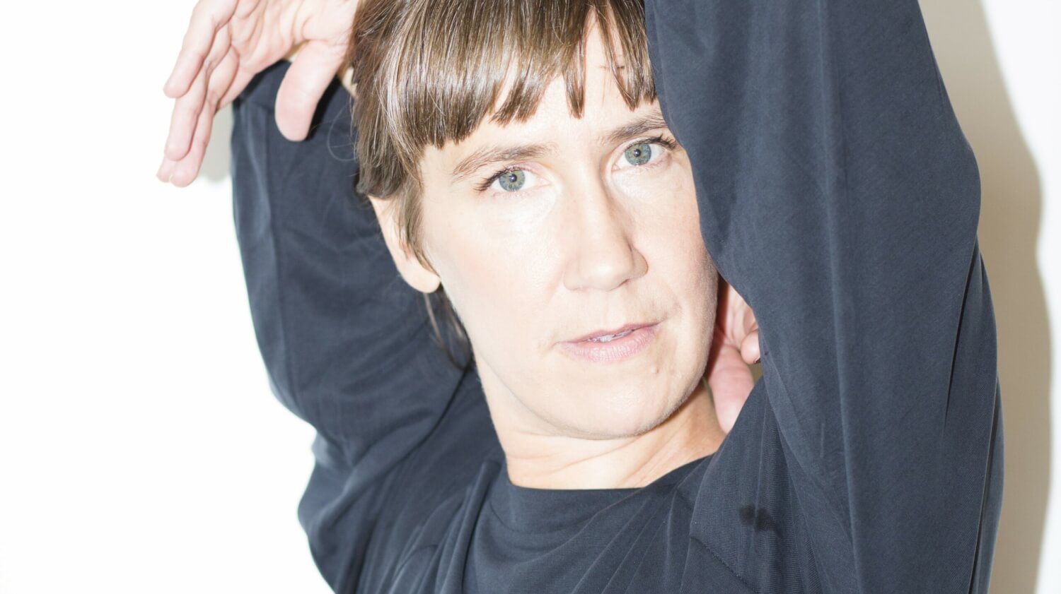 Die Choreografin Antje Pfundtner beim Covershooting.